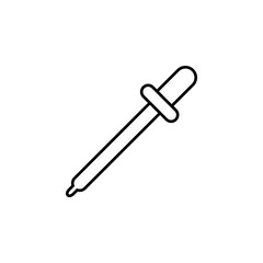 Dropper Pipette icon illustration isolated vector sign symbol on white background