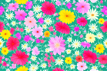 Floral Wallpaper, Seamless Pattern