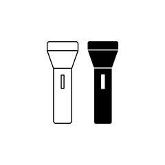 Flashlight icon, simple vector icon. Vector illustration on white background