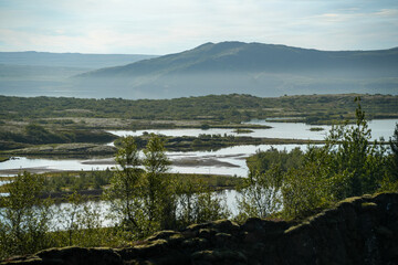 Thingvellir Nationalpark im Sommer