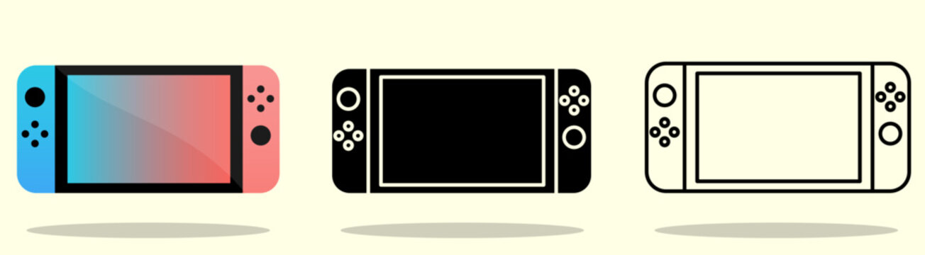 Game controller design template icon. Nintendo Switch. Gamepad,vector illustration.web icon.