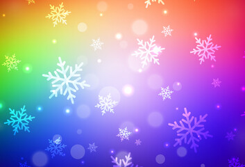 Dark Multicolor vector backdrop in holiday style.