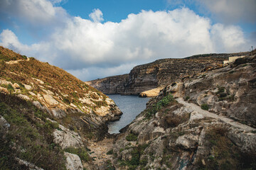 Fototapeta na wymiar Country and Sea View in Gozo, Malta