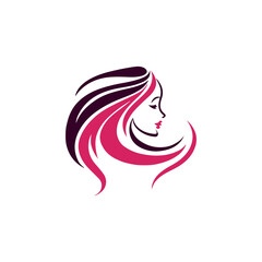 wavy hair logo , beauty salon logo, hair dresser logo , cosmetic logo