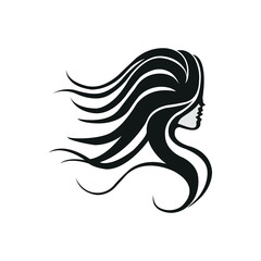 wavy hair logo , beauty salon logo, hair dresser logo , cosmetic logo