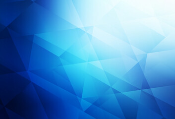 Dark BLUE vector polygonal pattern.