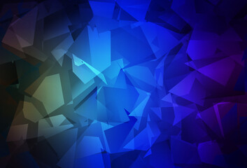 Fototapeta premium Dark Blue, Green vector abstract mosaic backdrop.