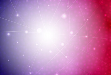 Fototapeta premium Dark Purple, Pink vector background with straight lines.