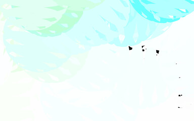 Light Green vector pattern with random forms.