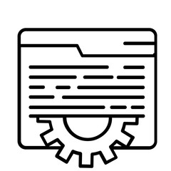 Business and management line icons set. Management icon collection