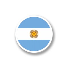 flag Argentina, Circle flag  Illustrated Football tournament teams on colourful background divided in to groups