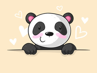 Niedlicher Comic Panda