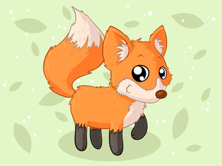Niedlicher Comic Fuchs