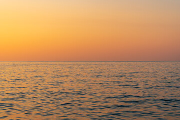 Purple sunset over the Black Sea, Batumi beach