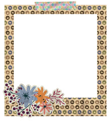 Creative Floral Polaroid Photo Frame