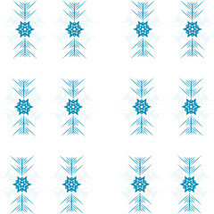 Fototapeta premium Set of snowflakes