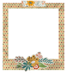 Creative Floral Polaroid Photo Frame