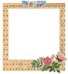 Creative Floral Polaroid Photo Frame