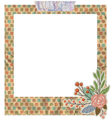 Creative Floral Polaroid Photo Frame