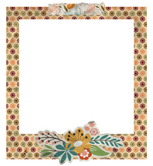 Creative Floral Polaroid Photo Frame