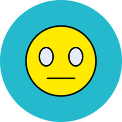 Neutral Multicolor Circle Filled Line Icon