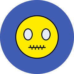 Silent Multicolor Circle Filled Line Icon