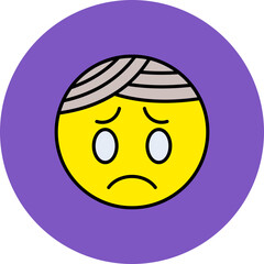 Bandages Multicolor Circle Filled Line Icon