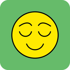 Calm Multicolor Round Corner Filled Line Icon