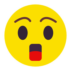 Shocked Flat Icon