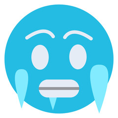 Cold Flat Icon