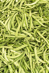 green beans at the grocery store