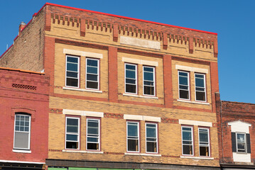 Obraz premium Old downtown brick building.