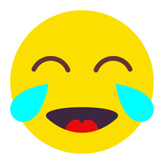 Laughing Flat Icon
