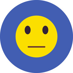 Neutral Multicolor Circle Flat Icon