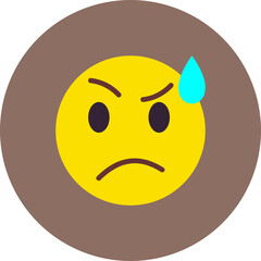 Confusing Multicolor Circle Flat Icon