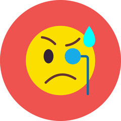 Monocle Multicolor Circle Flat Icon