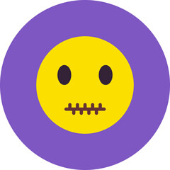 Fototapeta premium Silent Multicolor Circle Flat Icon