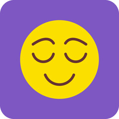 Calm Multicolor Round Corner Flat Icon