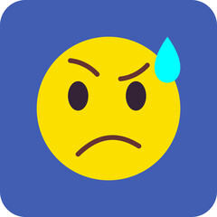 Confusing Multicolor Round Corner Flat Icon