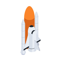 Spacecraft Isometric Icon