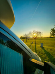 industrial zone in the morning