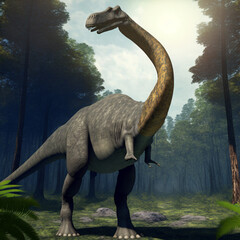 Obraz premium An image of a 3d rendered dinosaur
