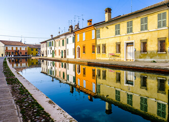 historic old town of Comacchio in italy