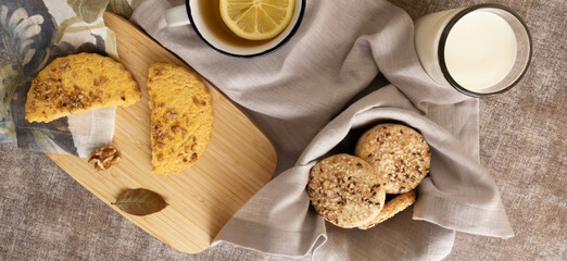 delicious cookies baked with natural ingredients