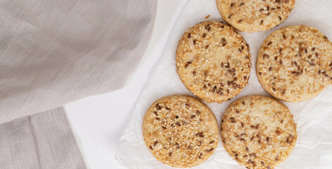 delicious cookies baked with natural ingredients