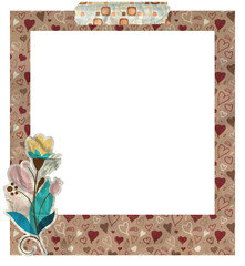 Creative Floral Polaroid Photo Frame