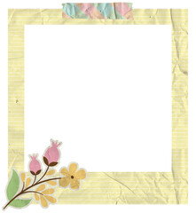 Creative Floral Polaroid Photo Frame