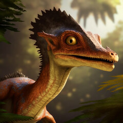 An image of a 3d rendered dinosaur