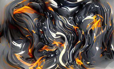 Abstract Flame Marble ink Art Background, Texture and Illustration