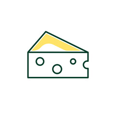 Mushroom icon, outline style. Vector Illustration. Isolated mushroom.